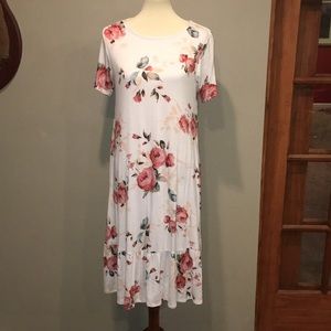 Floral midi length dress